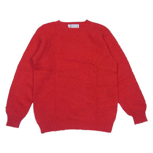 PETER BLANCE ピーターバランス クルーネック ウール モヘア ニット レッド系 表記無し【中古】