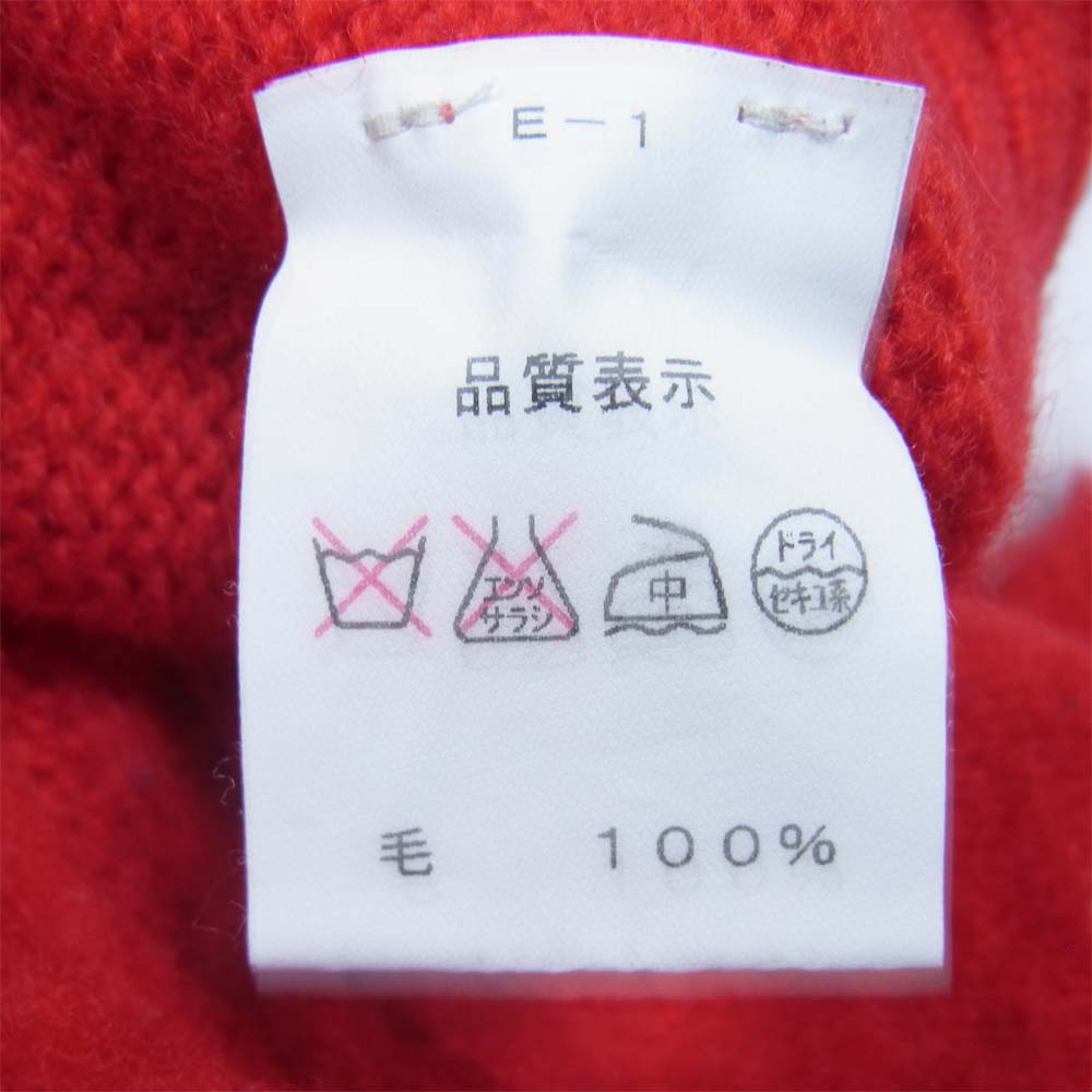 PETER BLANCE ピーターバランス クルーネック ウール モヘア ニット レッド系 表記無し【中古】