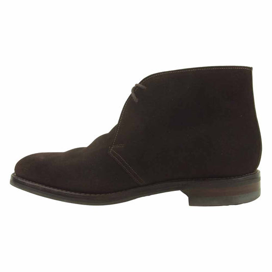 CROCKETT&JONES クロケットアンドジョーンズ 1645-3095-26 CHERTSEY 3 チャートシー スエード チャッカブーツ ブラウン系 9E【美品】【中古】