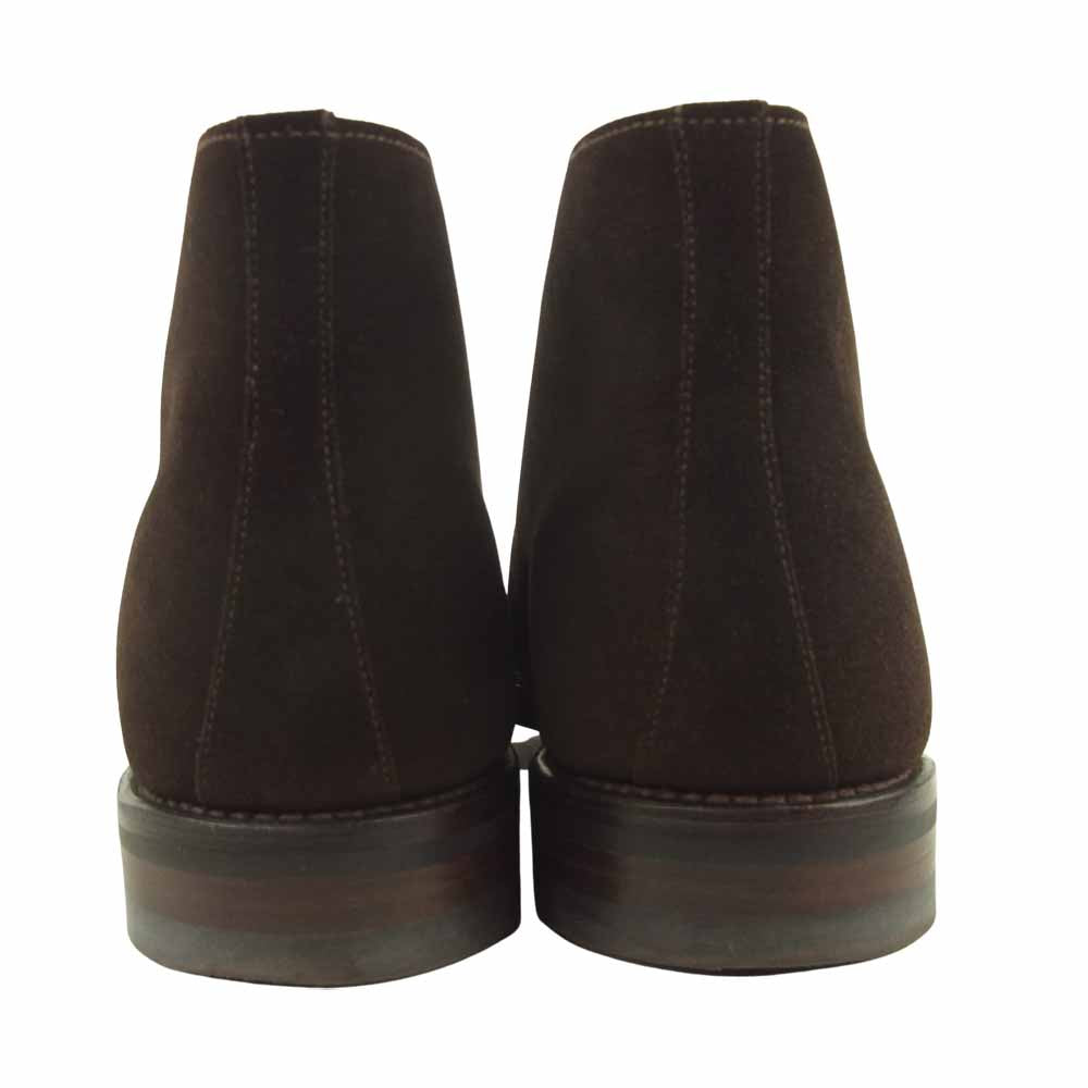 CROCKETT&JONES クロケットアンドジョーンズ 1645-3095-26 CHERTSEY 3 チャートシー スエード チャッカブーツ ブラウン系 9E【美品】【中古】