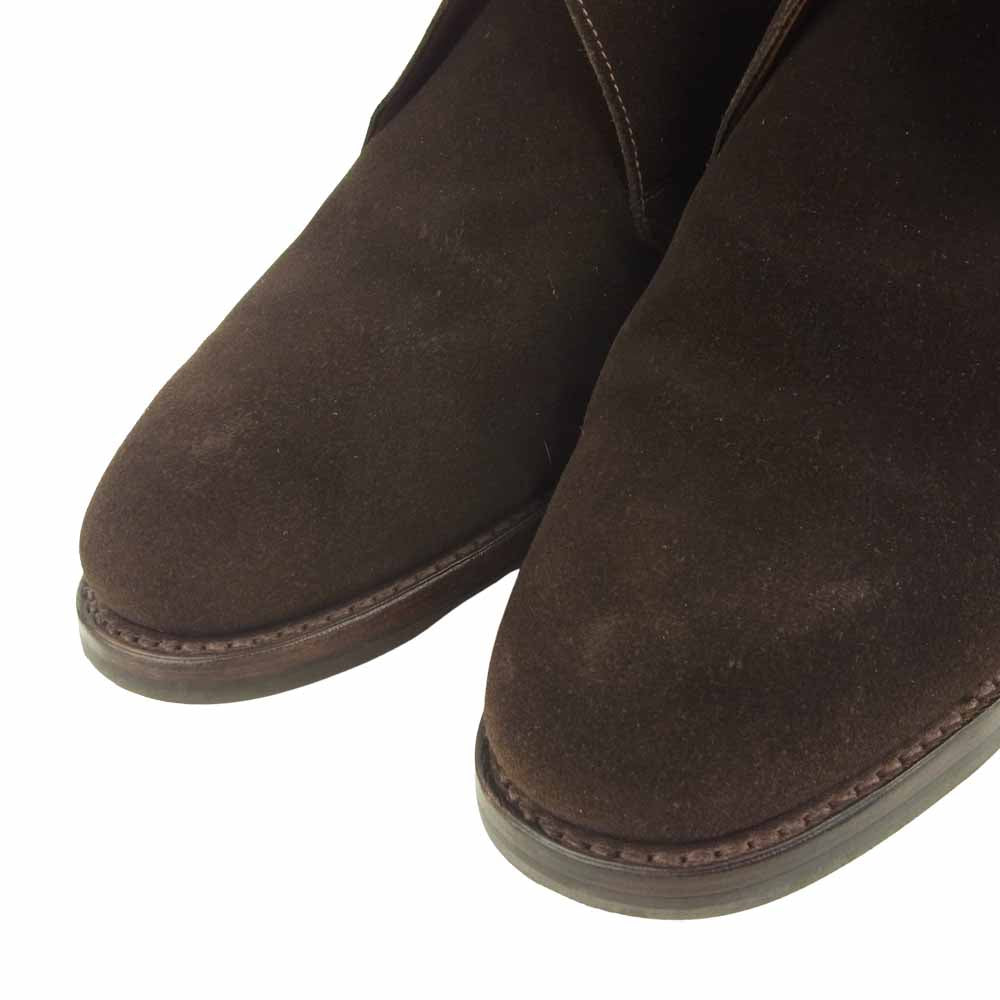 CROCKETT&JONES クロケットアンドジョーンズ 1645-3095-26 CHERTSEY 3 チャートシー スエード チャッカブーツ ブラウン系 9E【美品】【中古】