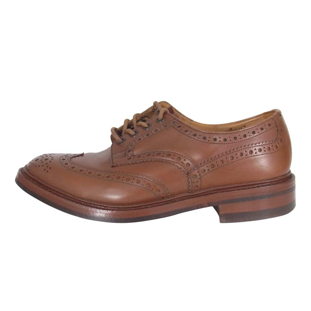 Tricker's トリッカーズ 5633 BOURTON バートン ダイナイトソール マロン ウィングチップ シューズ ブラウン系 8 1/2【中古】