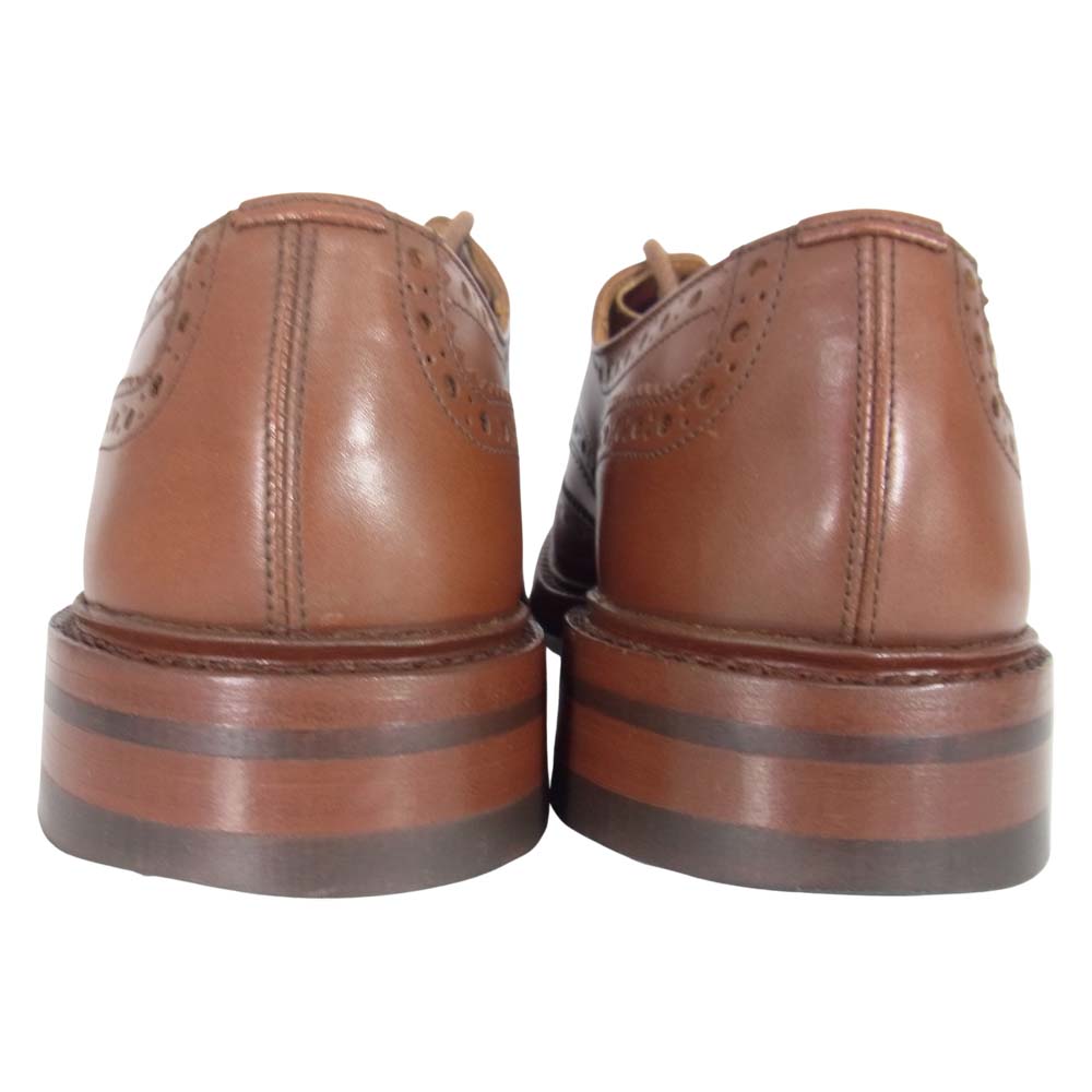 Tricker's トリッカーズ 5633 BOURTON バートン ダイナイトソール マロン ウィングチップ シューズ ブラウン系 8 1/2【中古】