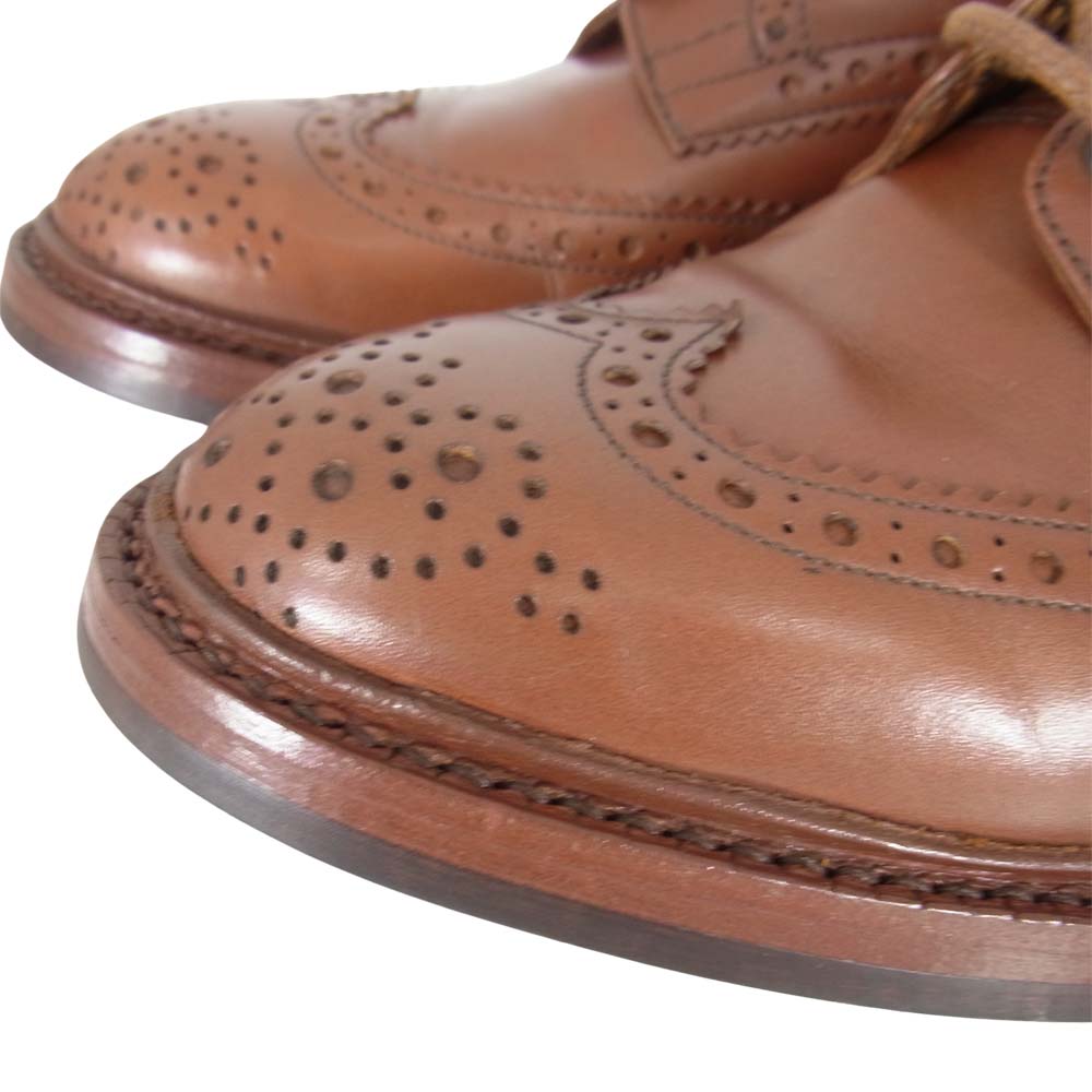 Tricker's トリッカーズ 5633 BOURTON バートン ダイナイトソール マロン ウィングチップ シューズ ブラウン系 8 1/2【中古】