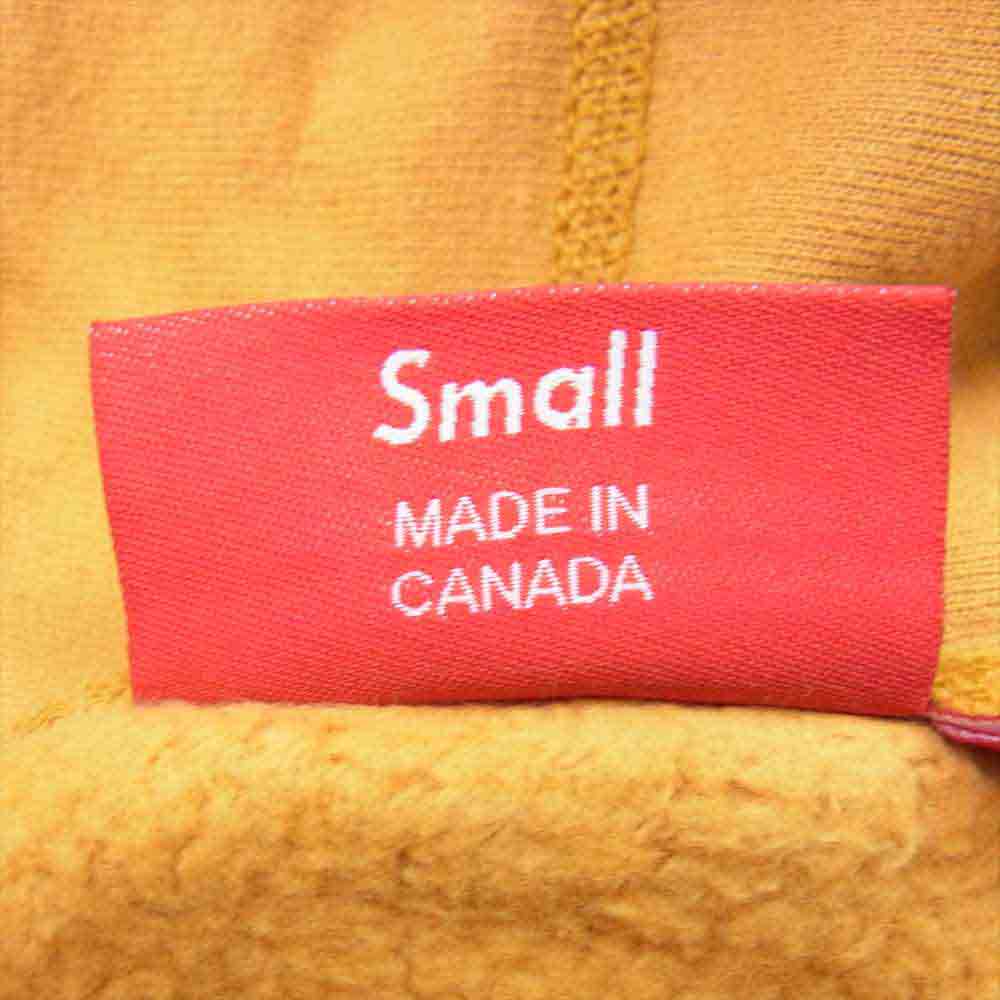 Supreme シュプリーム 21AW Box Logo Hooded Sweatshirt  ボックス ロゴ フーデッド スウェット プルオーバー パーカー ライトマスタード イエロー系 S【新古品】【未使用】【中古】