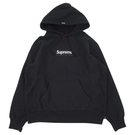 Supreme シュプリーム 21AW Box Logo Hooded Sweatshirt ボックス ロゴ フーデッド スウェット プルオーバー パーカー ブラック ブラック系 S【新古品】【未使用】【中古】