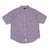 DESCENDANT ディセンダント 20SS 201WVDS-SHM06 HYANNIS B.D SS SHIRT ボタンダウン 半袖 チェック シャツ バーガンディ 2【極上美品】【中古】