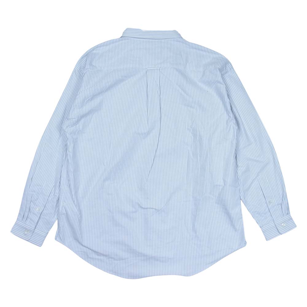 DESCENDANT ディセンダント 21AW 212BRDS-SHM03 KENNEDY'S OXFORD STRIPE B.D. LS SHIRT ケネディーズ オックスフォード ストライプ ボタンダウン 長袖 シャツ グレー系 2【極上美品】【中古】