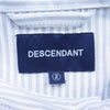 DESCENDANT ディセンダント 21AW 212BRDS-SHM03 KENNEDY'S OXFORD STRIPE B.D. LS SHIRT ケネディーズ オックスフォード ストライプ ボタンダウン 長袖 シャツ グレー系 2【極上美品】【中古】