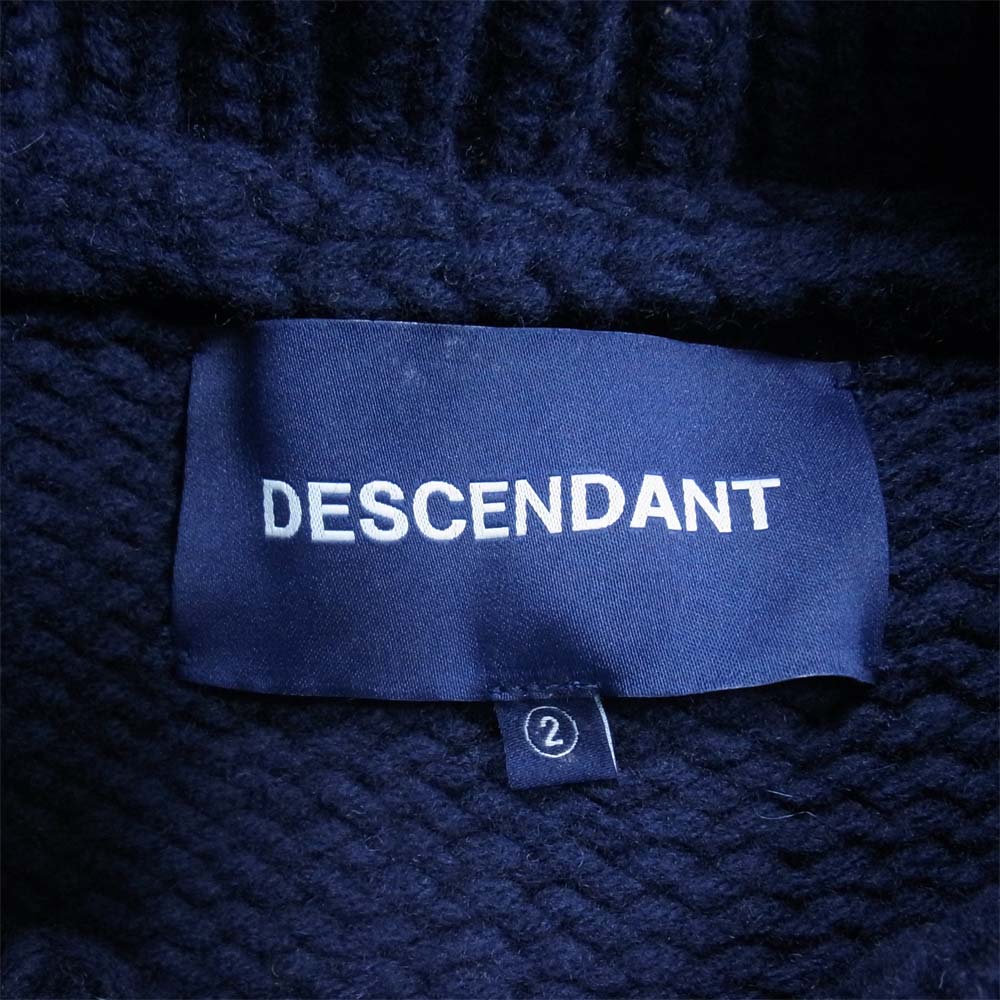 DESCENDANT ディセンダント 19AW 192MADS-KNM02 FESTIVAL COWICHAN KNIT グレイトフルデッド フェスティバル カウチン ニット ネイビー系 2【新古品】【未使用】【中古】