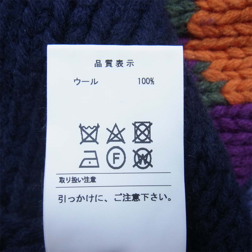DESCENDANT ディセンダント 19AW 192MADS-KNM02 FESTIVAL COWICHAN KNIT グレイトフルデッド フェスティバル カウチン ニット ネイビー系 2【新古品】【未使用】【中古】