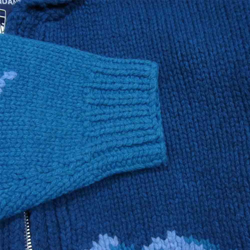 DESCENDANT ディセンダント 20AW 202MADS-KNM01 SKI COWICHAN KNIT スキー カウチン ニット ブルー系 2【新古品】【未使用】【中古】
