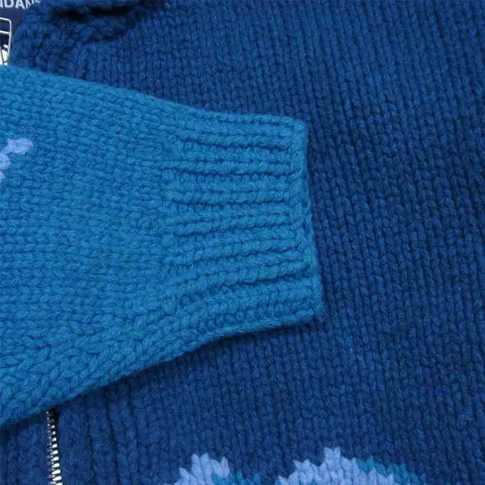 DESCENDANT ディセンダント 20AW 202MADS-KNM01 SKI COWICHAN KNIT スキー カウチン ニット ブルー系  2【新古品】【未使用】【中古】