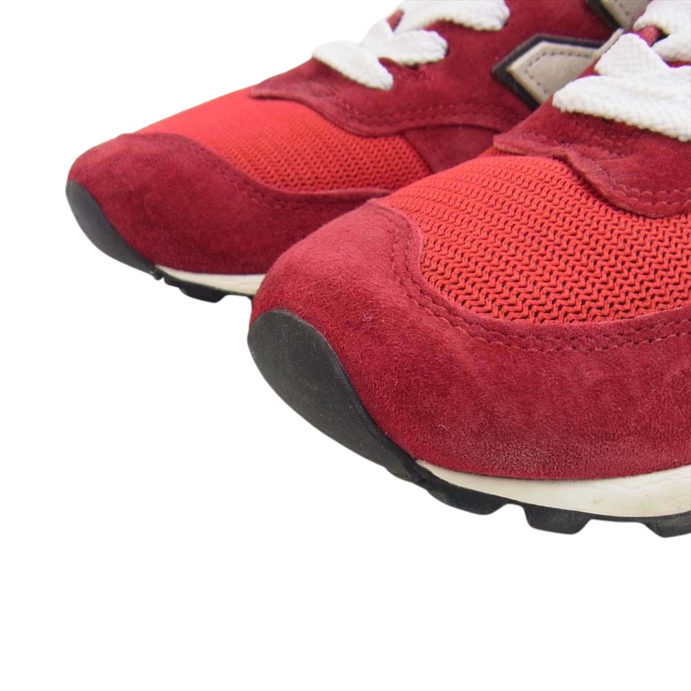 NEW BALANCE ニューバランス M1300MO USA製 スエード スニーカー レッド系 27.5cm【新古品】【未使用】【中古】