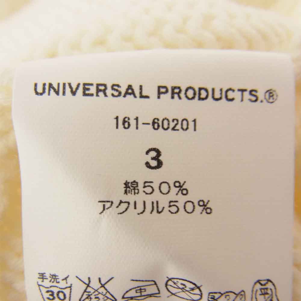 ユニバーサルプロダクツ 161-60201 クルーネック ニット ホワイト ホワイト系 3【中古】