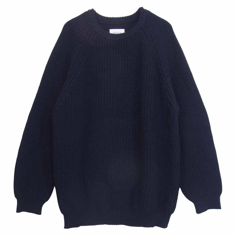 ユニバーサルプロダクツ 143-60203 ローゲージ クルーネック ニット ネイビー ネイビー系 L【中古】