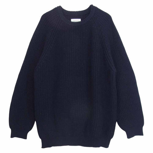 ユニバーサルプロダクツ 143-60203 ローゲージ クルーネック ニット ネイビー ネイビー系 L【中古】