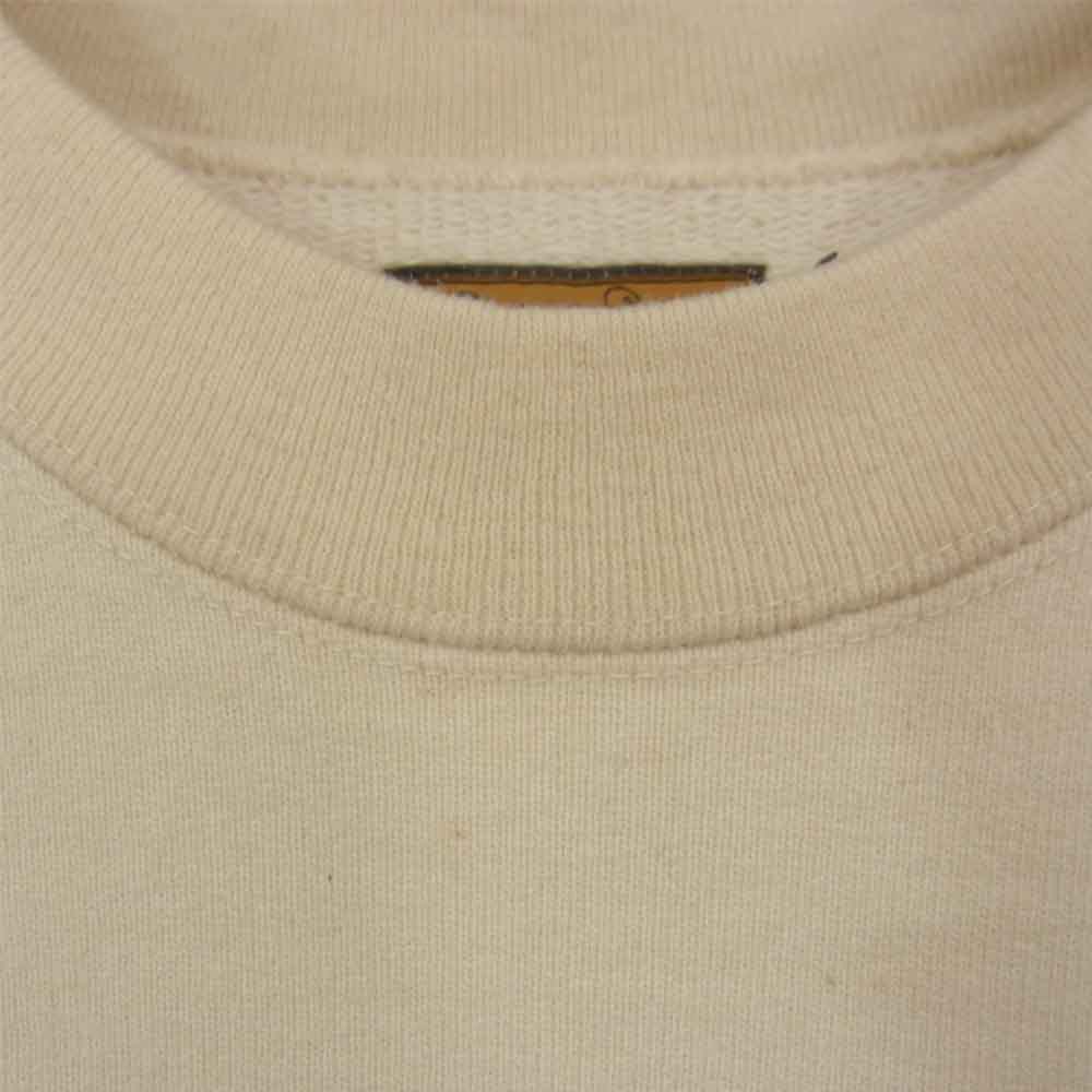 BROWN by 2-tacs URAKE SWEATRAGLAN SLEEVES カシミヤ混 ラグランスリーブ スウェット オフホワイト系 M【中古】