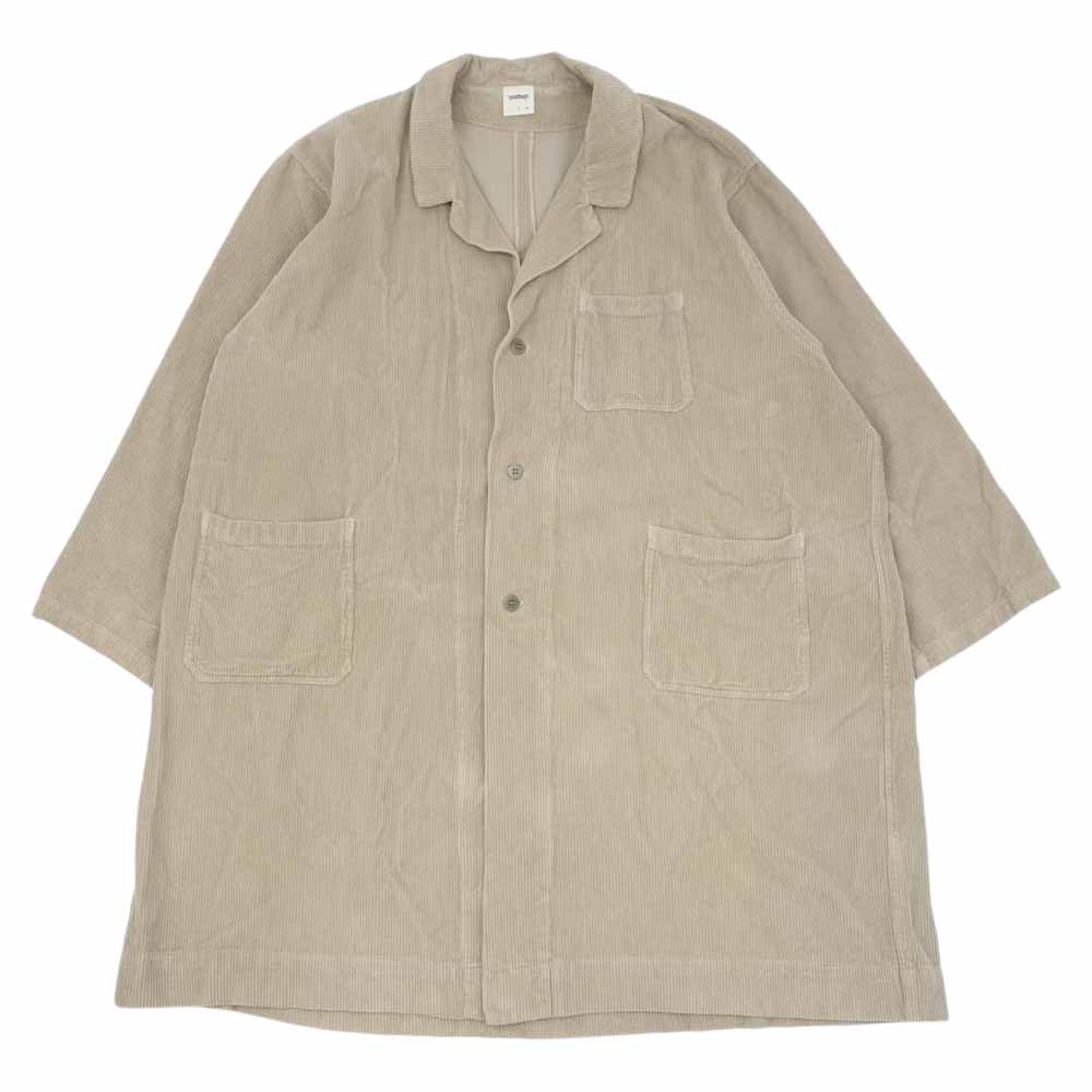 バディ―ヤ コーデュロイ オーバーサイズ コート パンツ セットアップ ベージュ系【中古】