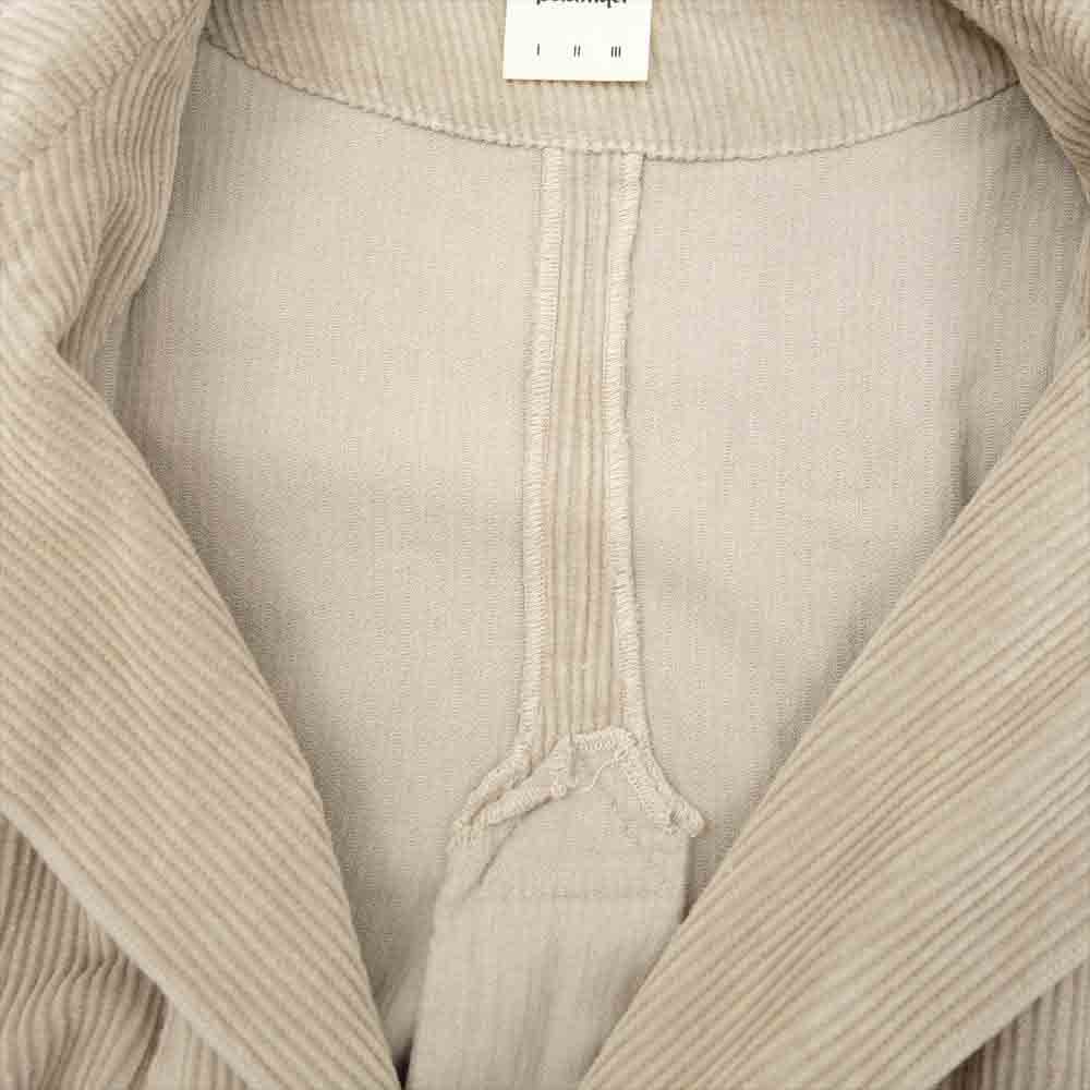 バディ―ヤ コーデュロイ オーバーサイズ コート パンツ セットアップ ベージュ系【中古】