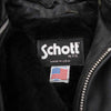 schott ショット USA製 641 ボアライナー シングル レザー ライダース ジャケット ブラック系 38【中古】