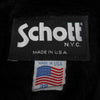 schott ショット USA製 641 ボアライナー シングル レザー ライダース ジャケット ブラック系 38【中古】