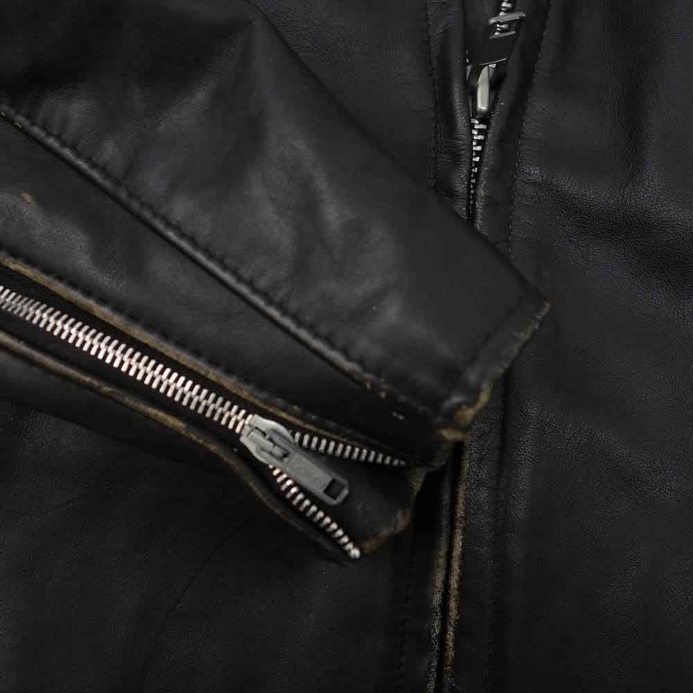 schott ショット USA製 641 ボアライナー シングル レザー ライダース ジャケット ブラック系 38【中古】