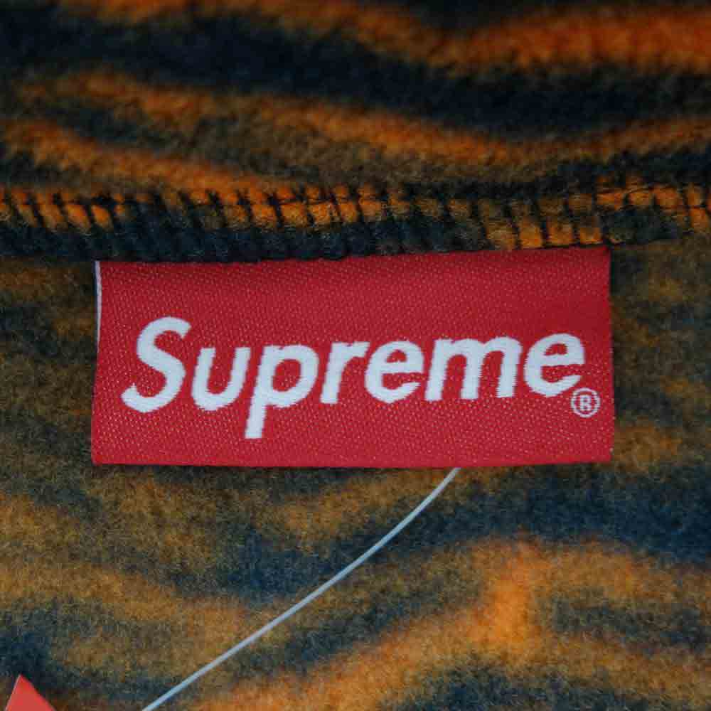 Supreme シュプリーム 21AW Polartec Half Zip Pullover  ポーラテック ハーフジップ プルオーバー フリース ジャケット オレンジ系 ブラック系 XL【新古品】【未使用】【中古】