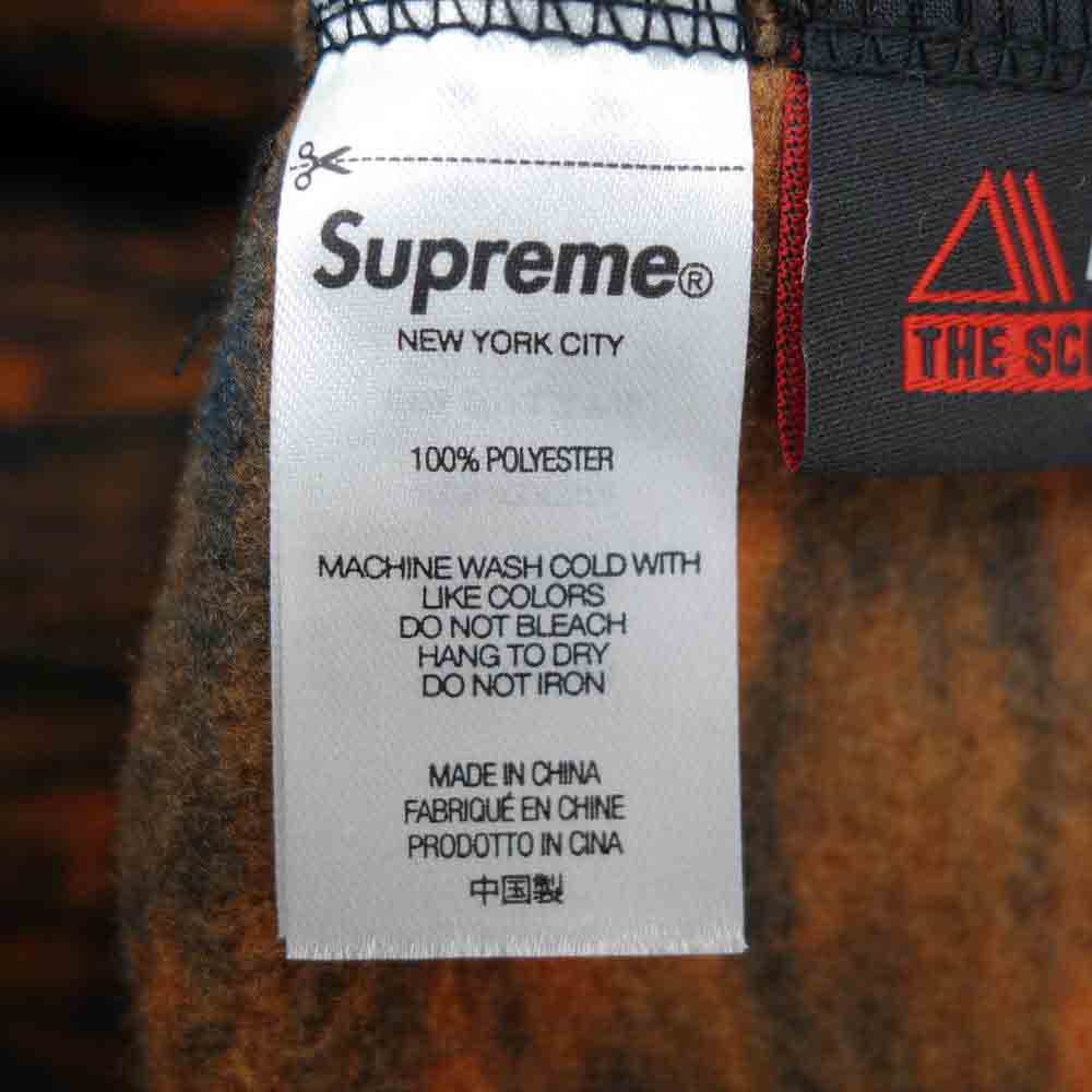 Supreme シュプリーム 21AW Polartec Half Zip Pullover  ポーラテック ハーフジップ プルオーバー フリース ジャケット オレンジ系 ブラック系 XL【新古品】【未使用】【中古】