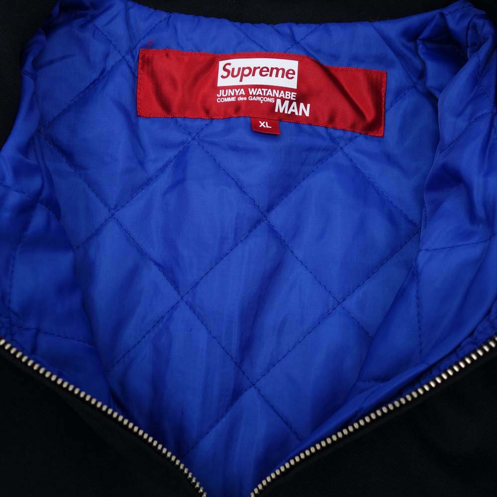 Supreme シュプリーム 21AW Junya Watanabe Printed Work Jacket COMME des GARCONS ジュンヤ ワタナベ コム デ ギャルソン プリント ワーク ジャケット ブラック系 XL【新古品】【未使用】【中古】