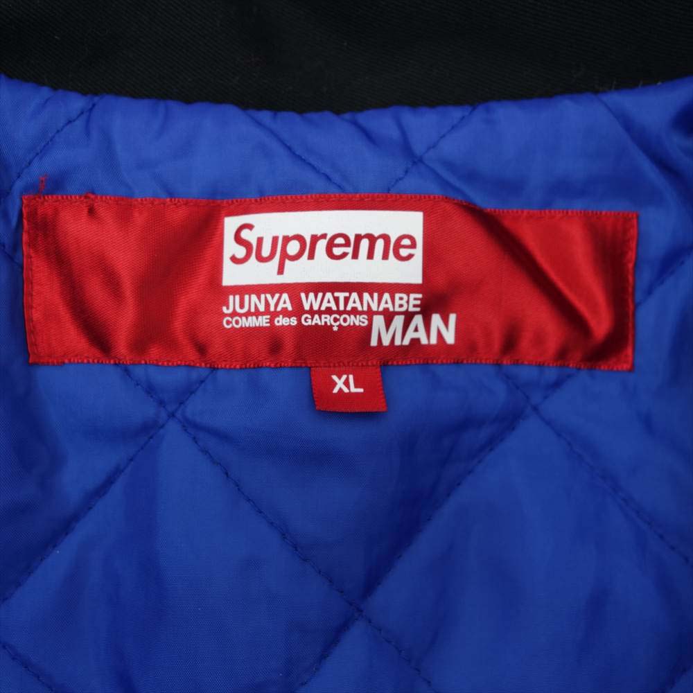 Supreme シュプリーム 21AW Junya Watanabe Printed Work Jacket COMME des GARCONS ジュンヤ ワタナベ コム デ ギャルソン プリント ワーク ジャケット ブラック系 XL【新古品】【未使用】【中古】