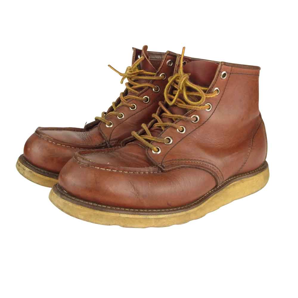 RED WING レッドウィング 半円犬タグ 875 アイリッシュセッター レースアップ ブーツ ブラウン系 8E【中古】