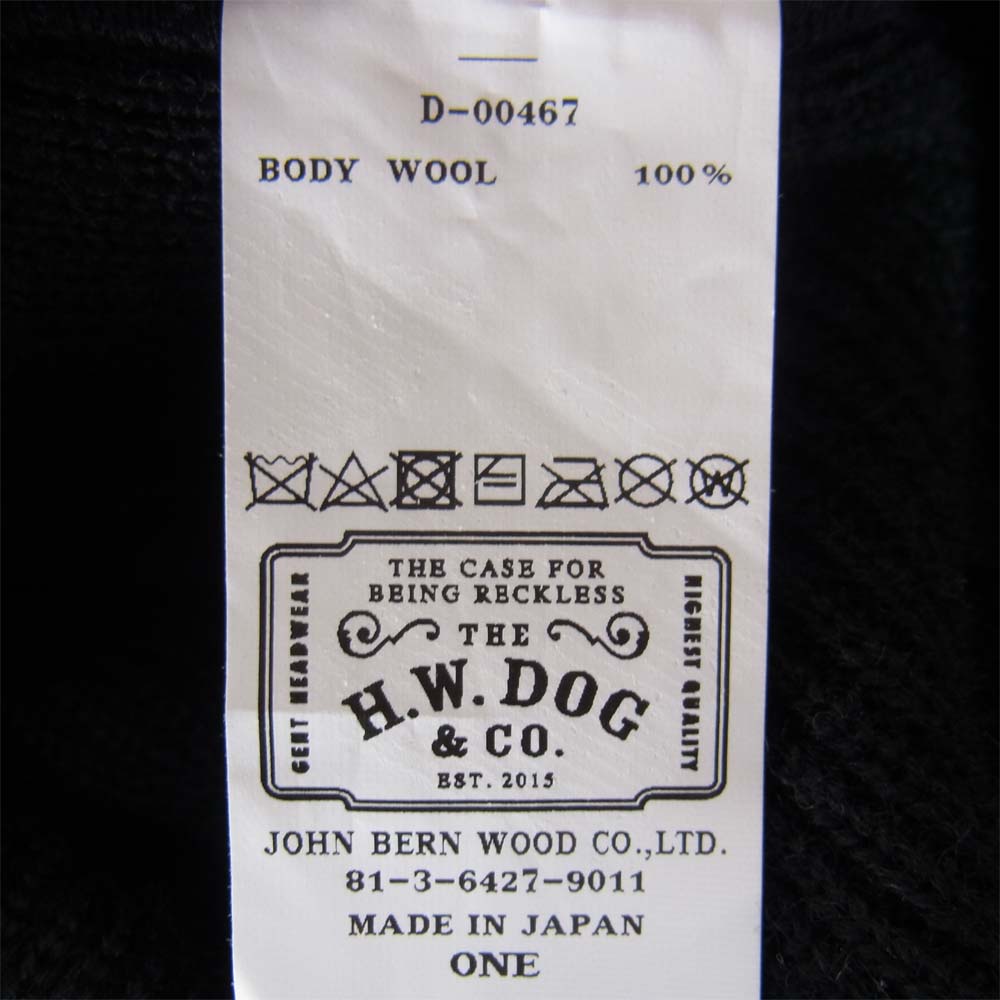 ザエイチダブリュードッグアンドコー D-00467 USN 40S U.S.NAVY ニット ワッチキャップ ブラック系【中古】