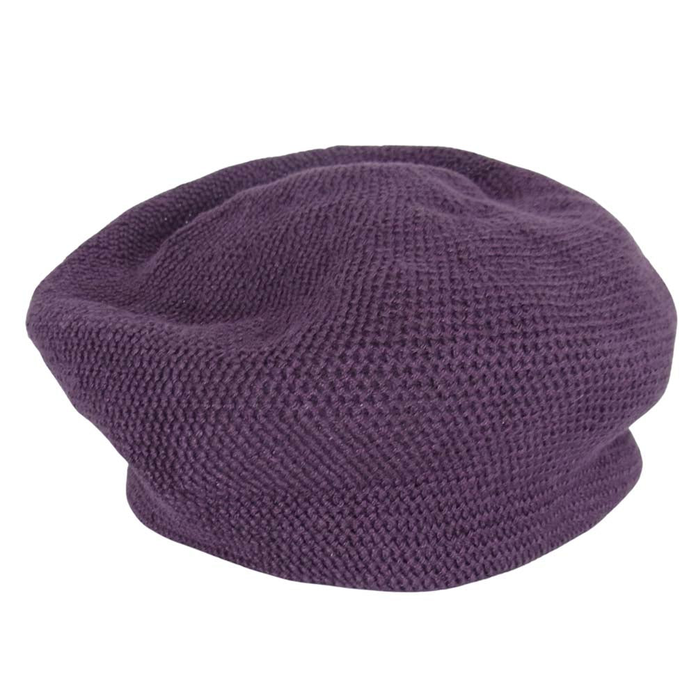 ザエイチダブリュードッグアンドコー D-00431 MESH LINEN BERET メッシュ リネン ベレー帽 パープル パープル系【中古】
