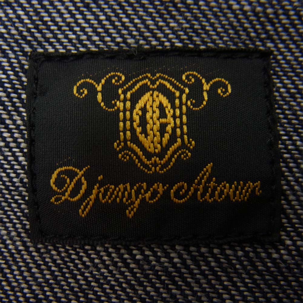 DJANGOATOUR ジャンゴアトゥール DJ-51 デニム スタンドカラー シャツ ジャケット インディゴブルー系 L【中古】