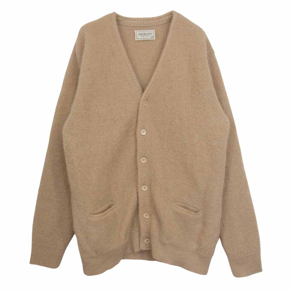 The REAL McCOY'S ザリアルマッコイズ Joe McCoy ジョーマッコイ モヘア ニット カーディガン ベージュ系 L【美品】【中古】
