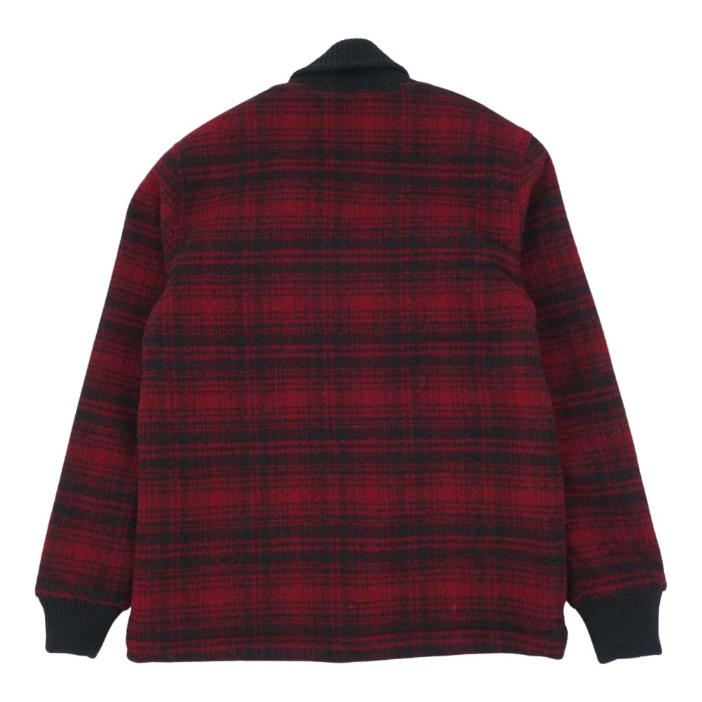 ディーエン 米国製 CAR COAT 創業100周年 限定 モデル チェック柄 カークラブ クリッカー コート ヴァーシティ ジャケット レッド系 M【中古】