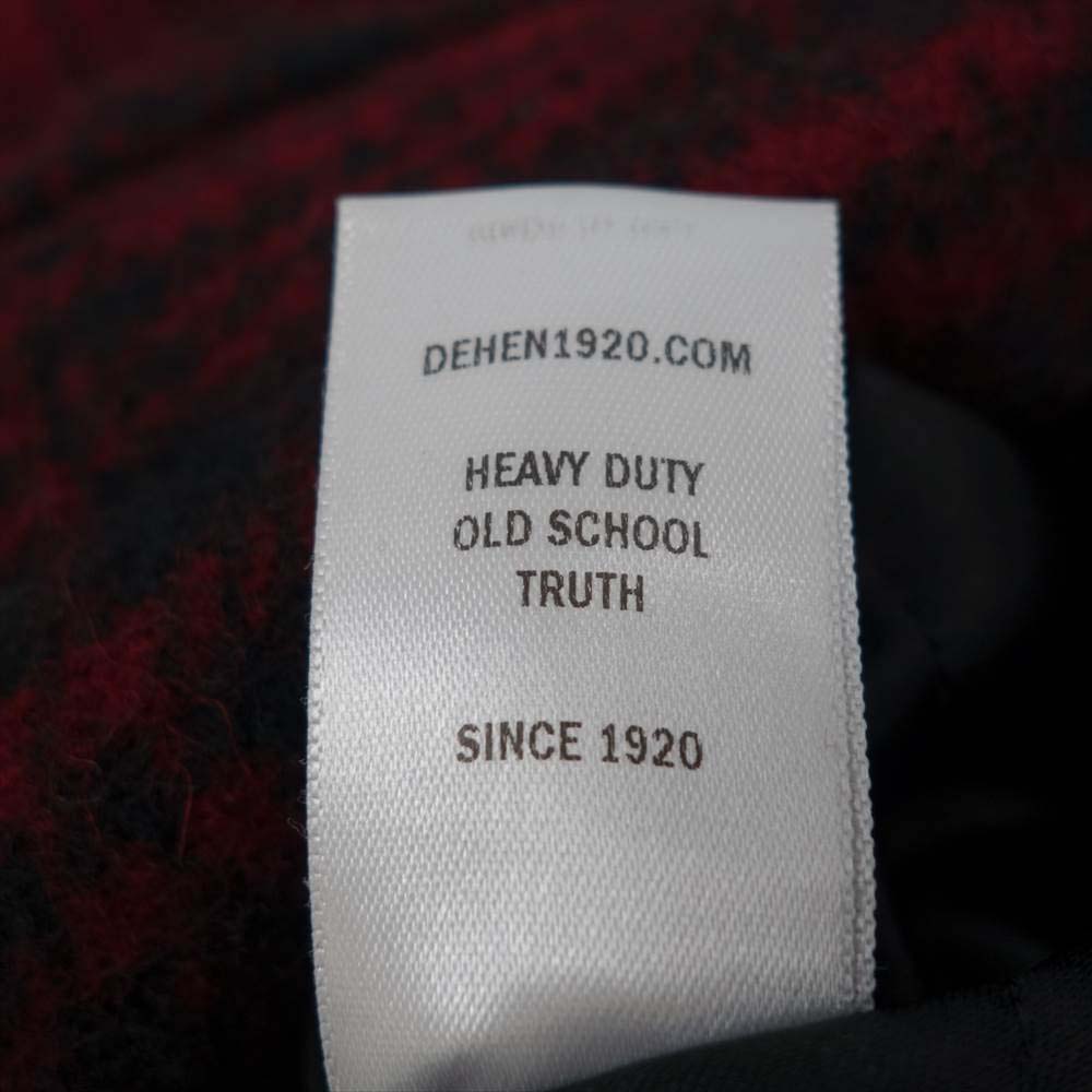 ディーエン 米国製 CAR COAT 創業100周年 限定 モデル チェック柄 カークラブ クリッカー コート ヴァーシティ ジャケット レッド系 M【中古】