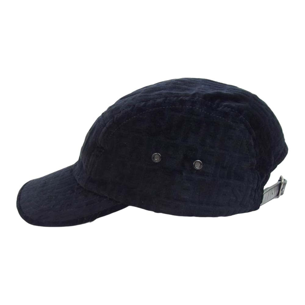 Supreme シュプリーム VELVET PATTERN CAMP CAP ベルベット キャップ ブラック系【新古品】【未使用】【中古】