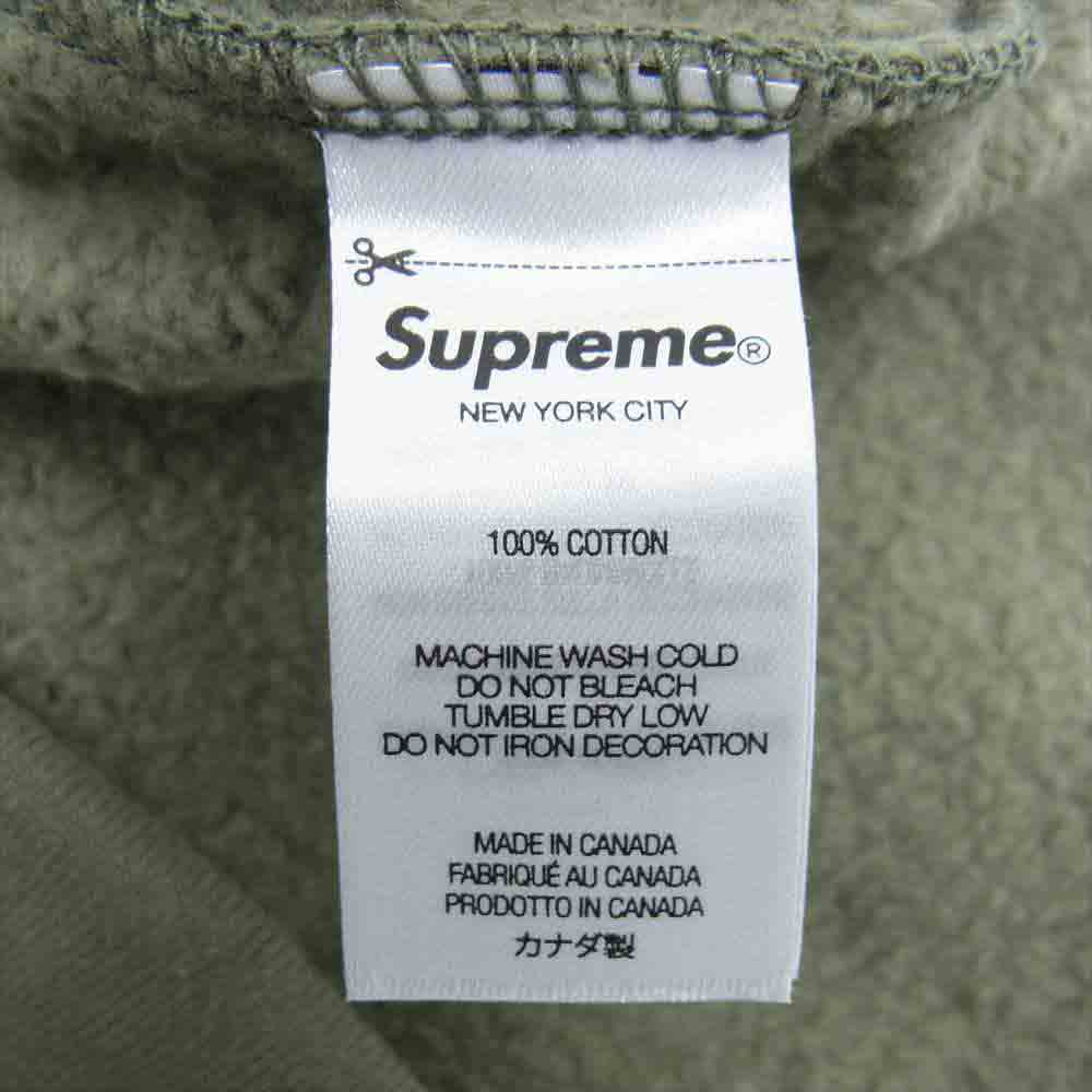 Supreme シュプリーム 21AW SHATTERED LOGO CREWNECK ロゴ クルーネック スウェット シャツ カーキ系 L【新古品】【未使用】【中古】