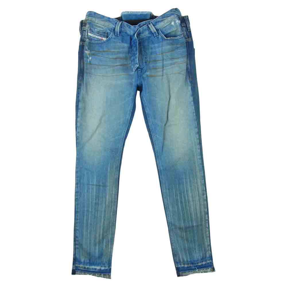 DIESEL ディーゼル RED TAG Shayne Oliver シェーン オリバー 再構築 ダメージ加工 デニム パンツ インディゴブルー系 30【中古】