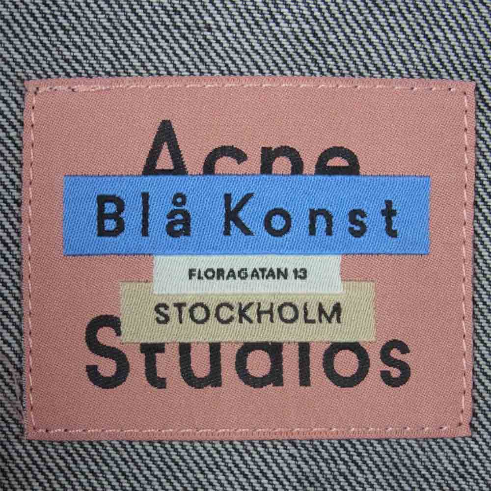 ACNE STUDIOS アクネストゥディオズ C90027 Bla Konst OVER SIZE DENIM JACKET オーバー サイズ デニム ジャケット グレー系【美品】【中古】