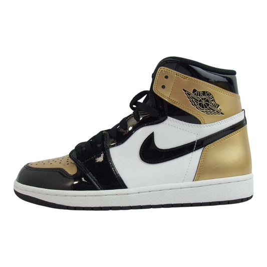 NIKE ナイキ 861428-007 AIR JORDAN 1 エアジョーダン1 RETRO HIGH レトロハイ OG NRG GOLD TOE オージーゴールドトゥ スニーカー ブラック系 27.5cm【新古品】【未使用】【中古】