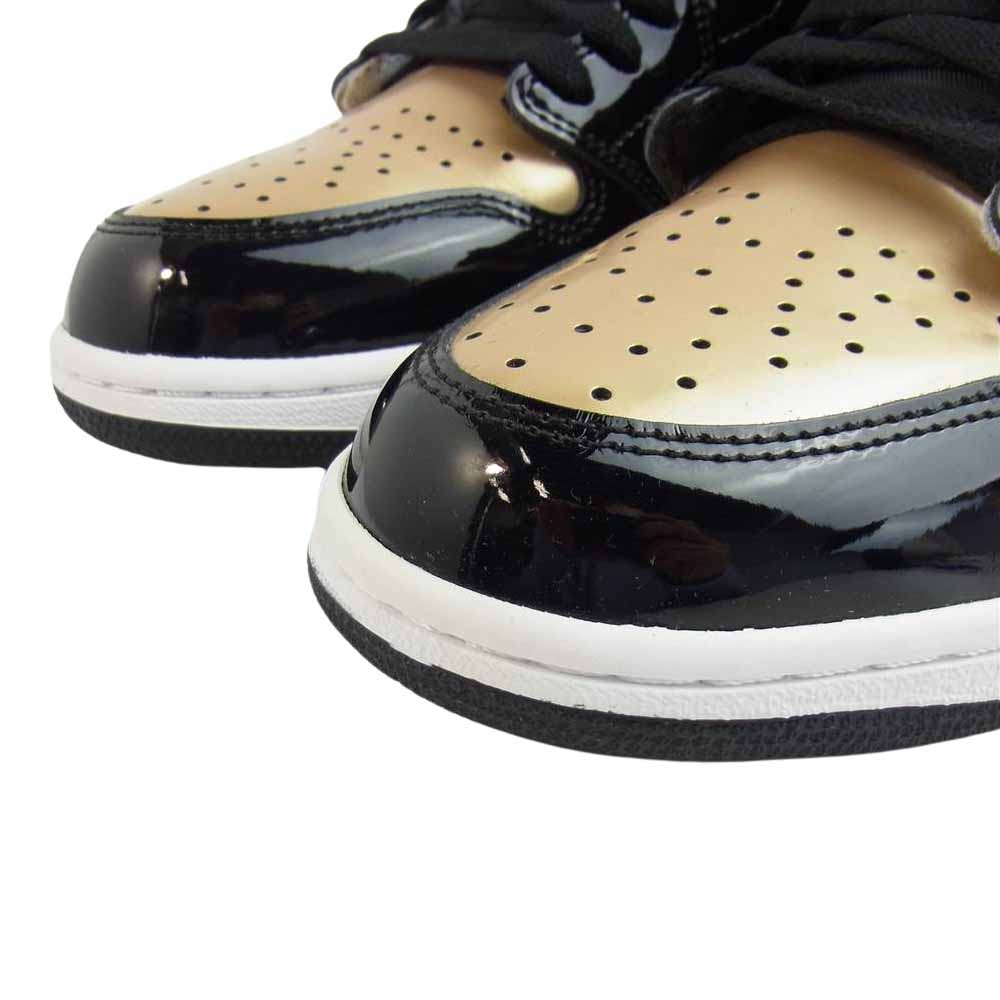 NIKE ナイキ 861428-007 AIR JORDAN 1 エアジョーダン1 RETRO HIGH レトロハイ OG NRG GOLD TOE オージーゴールドトゥ スニーカー ブラック系 27.5cm【新古品】【未使用】【中古】