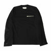 Sacai サカイ 21SS 21-02515M Cotton Jersey Long Sleeve Zip T-Shirt ナイロンドッキング サイドスナップボタン ジップポケット 長袖Tシャツ ブラック系 1【美品】【中古】