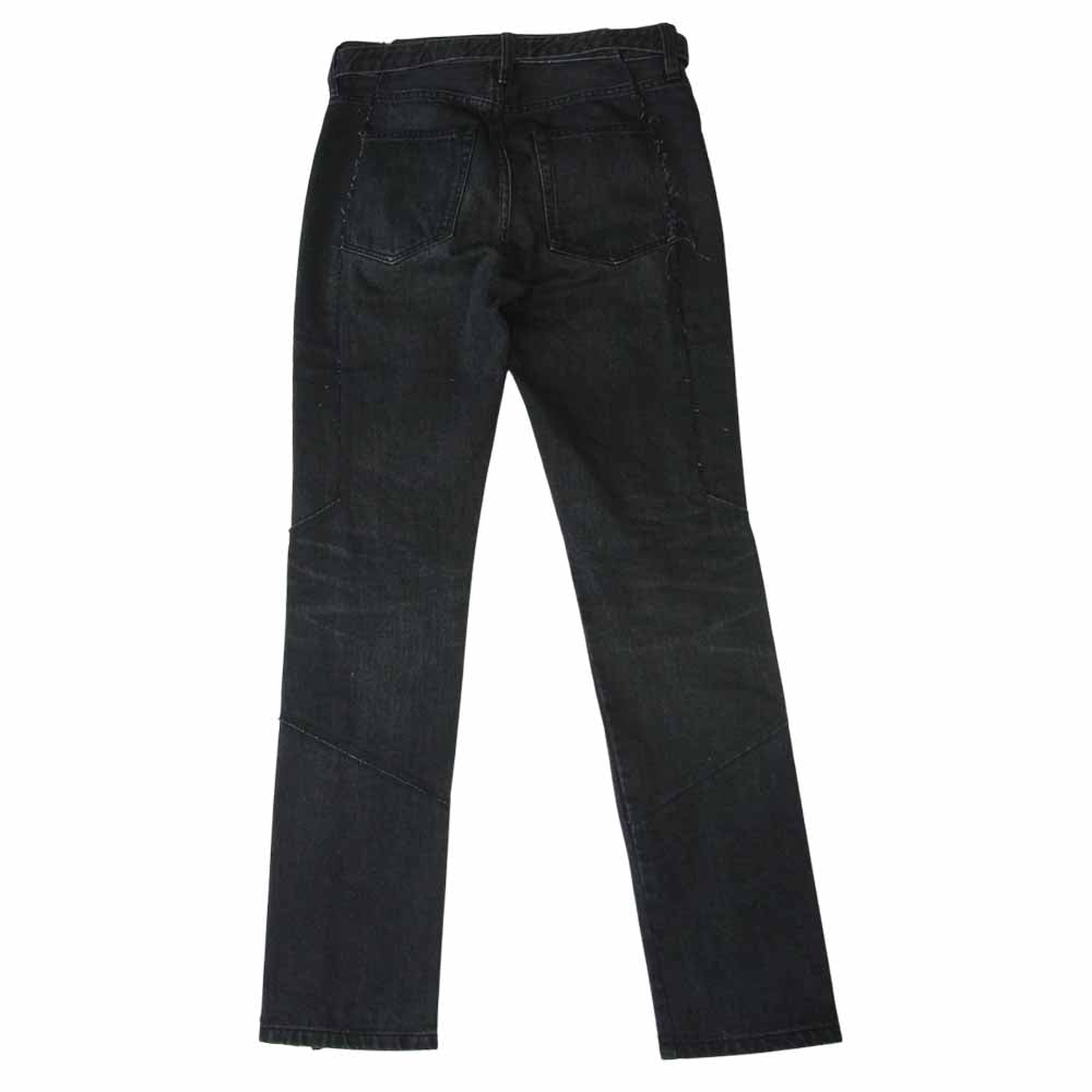 Sacai サカイ 21AW 21-02607M 再構築 裾ジップ ベルテッド デニム パンツ ブラック系【美品】【中古】