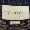 GUCCI グッチ 614746 国内正規品 CG 総柄 コットン ジャガード カーディガン ネイビー系 M【中古】