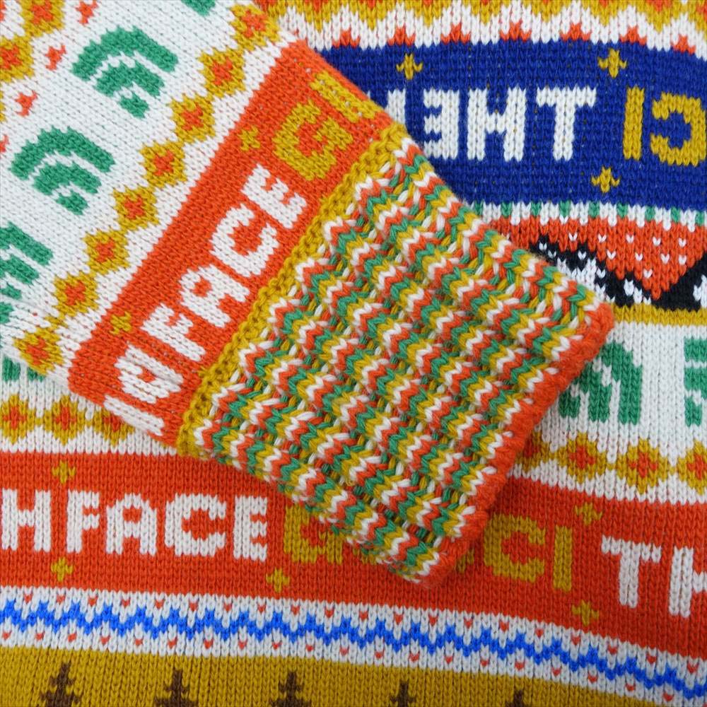 GUCCI グッチ 676853 国内正規品 THE NORTH FACE ノースフェイス Sweater ロゴ ボーダー セーター ニット XS【新古品】【未使用】【中古】
