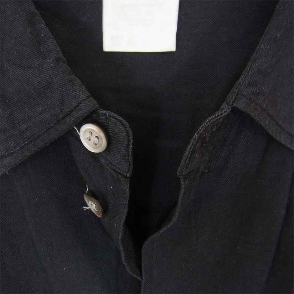 Yohji Yamamoto ヨウジヤマモト POUR HOMME プールオム オーバーサイズ レーヨン シャツ ブラック系 M【中古】