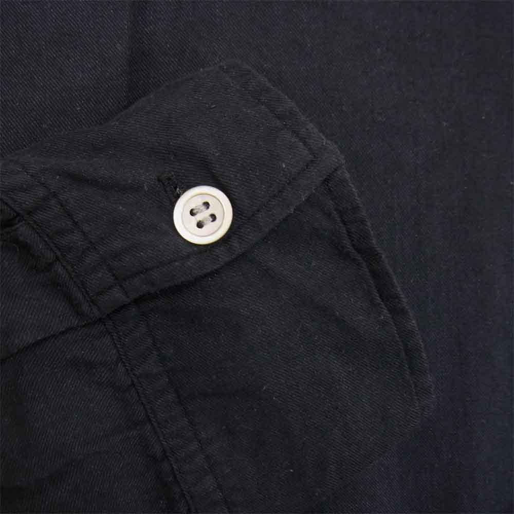 Yohji Yamamoto ヨウジヤマモト POUR HOMME プールオム オーバーサイズ レーヨン シャツ ブラック系 M【中古】